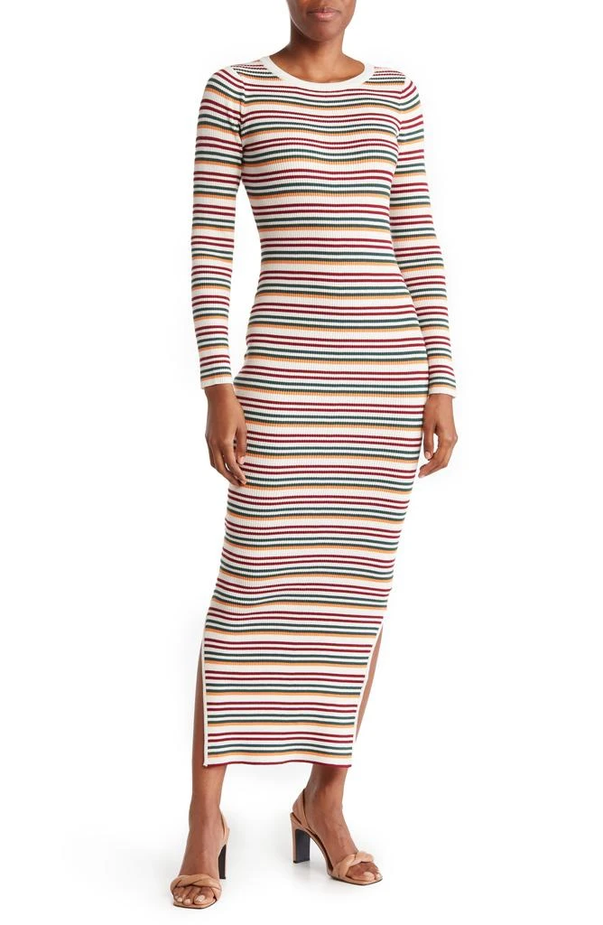 商品Love by Design|Isabella Long Sleeve Ribbed Knit Maxi Sweater Dress,价格¥328,第1张图片