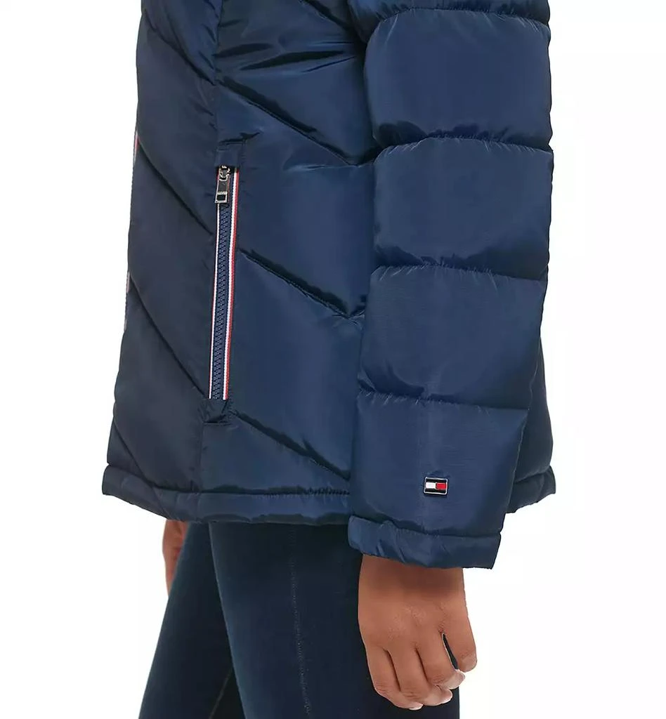 商品Tommy Hilfiger|Women's Faux-Fur-Trim Hooded Puffer Coat,价格¥649,第4张图片详细描述