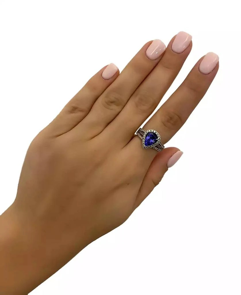 商品Le Vian|Blueberry Tanzanite (2 ct. t.w.) & Diamond (5/8 ct. t.w.) Ring in 14k White Gold (Also available in 14K Rose Gold and 14K Gold),价格¥14679,第4张图片详细描述