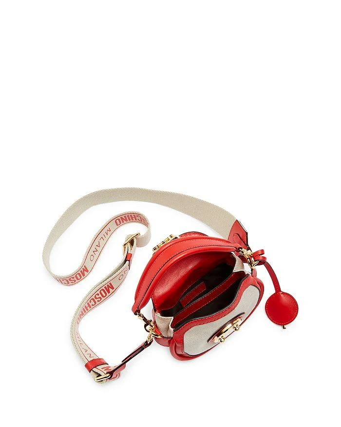 商品Moschino|Canvas & Leather Top Handle Crossbody,价格¥8769,第3张图片详细描述