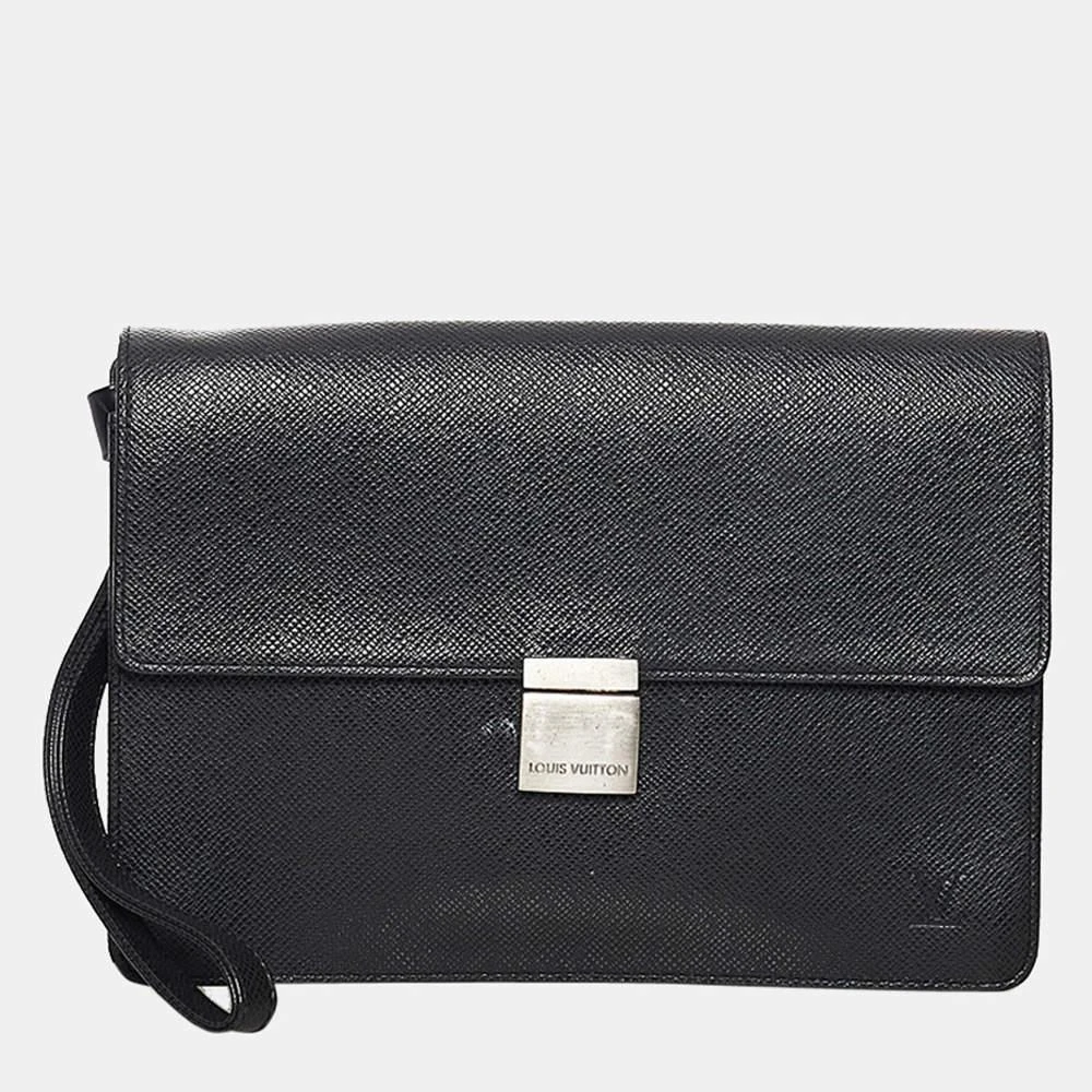 商品[二手商品] Louis Vuitton|Louis Vuitton Black Taiga Selenga,价格¥4037,第1张图片