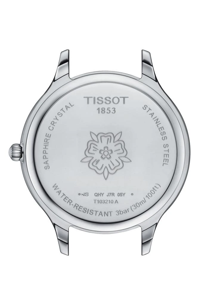 商品Tissot|Bella Ora Round Leather Strap Watch, 38mm,价格¥1340,第3张图片详细描述