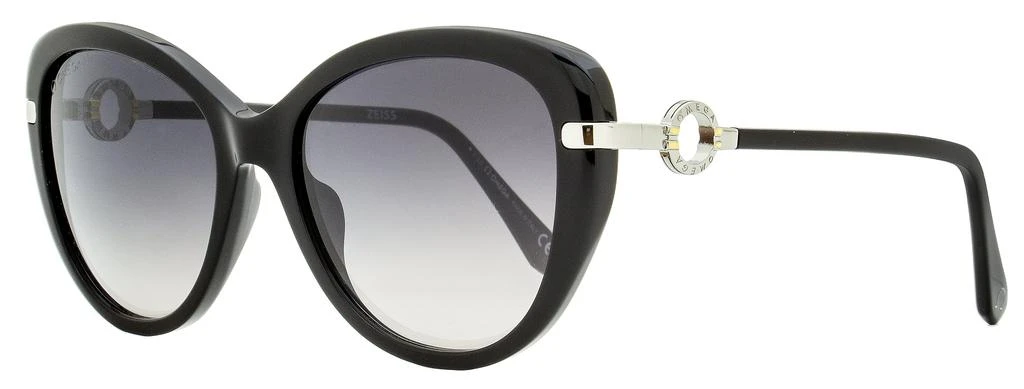商品Omega|Omega Women's Cat Eye Sunglasses OM0032 01C Black/Rhodium 56mm,价格¥962,第1张图片