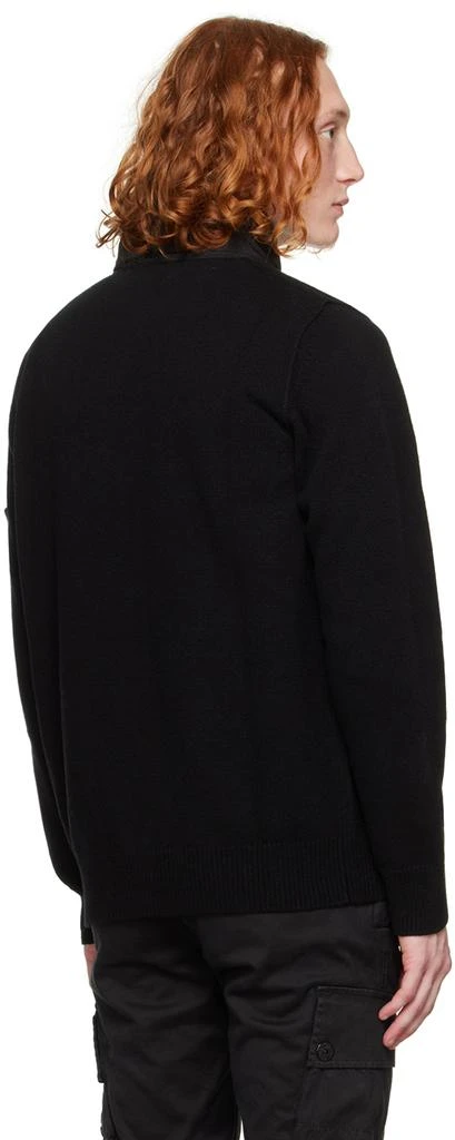 商品Stone Island|Black Two-Way Zip Sweater,价格¥5495,第3张图片详细描述
