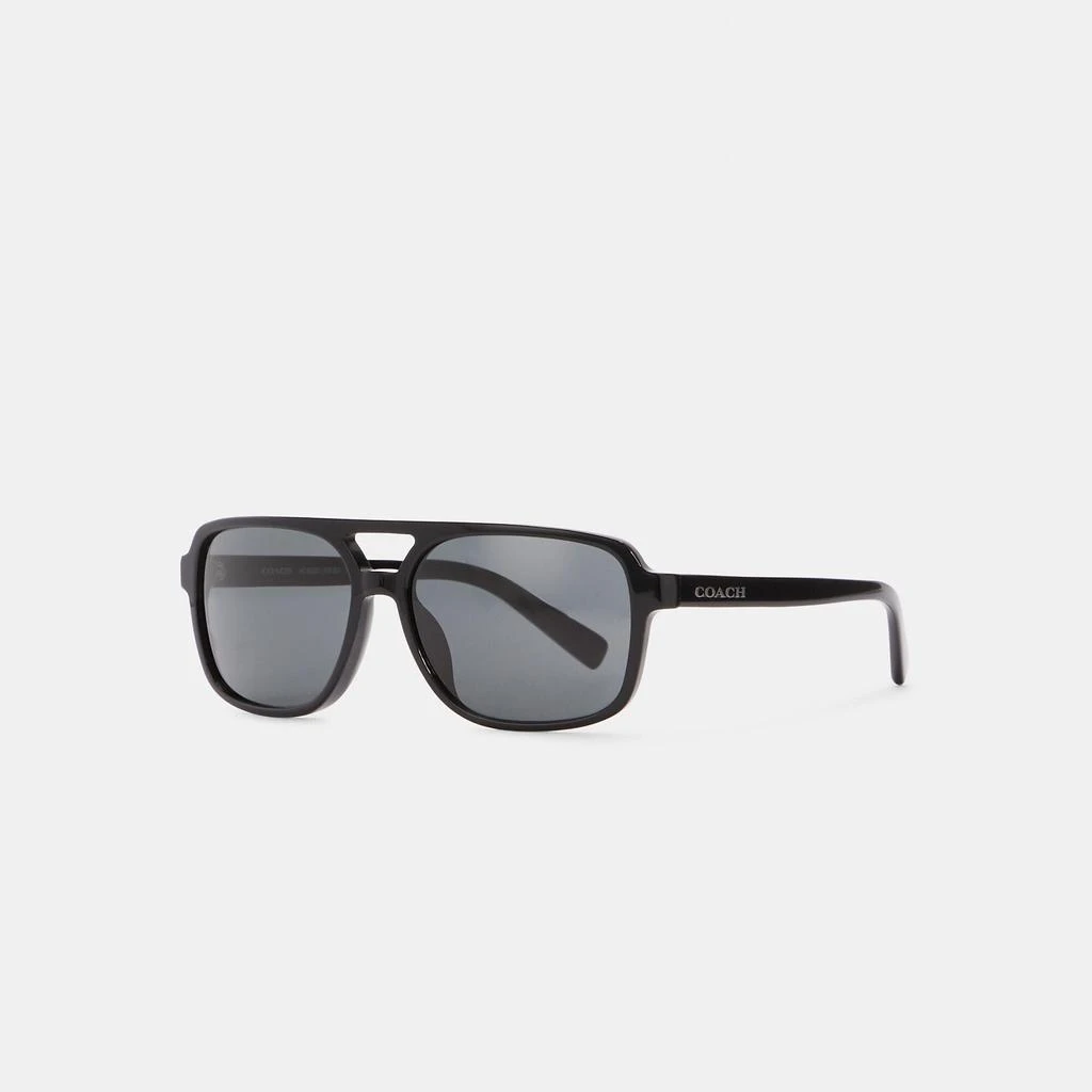商品Coach|Coach Outlet Signature Pilot Sunglasses,价格¥693,第1张图片