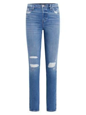 商品Hudson|Holly High Rise Straight Leg Denim Jeans,价格¥712,第4张图片详细描述