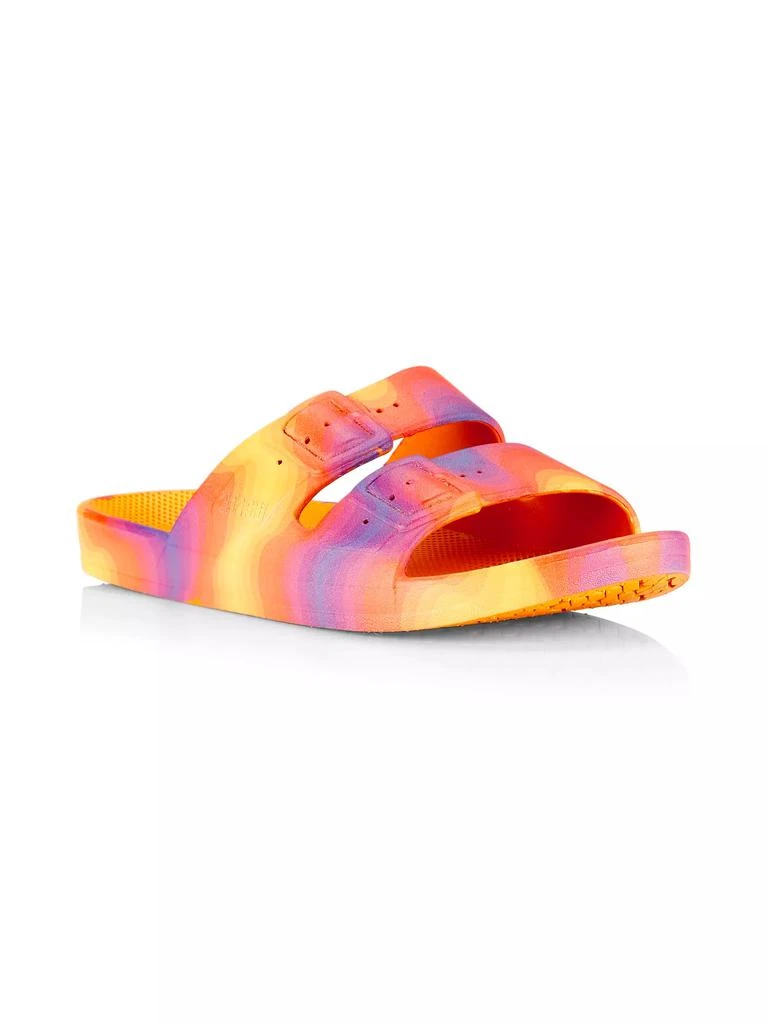 商品Freedom Moses|Wavy Gradient Buckled Sandals,价格¥157,第2张图片详细描述