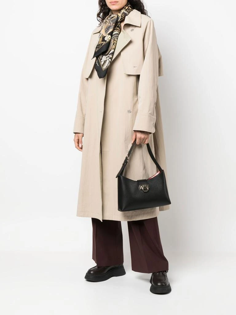 商品Salvatore Ferragamo|SALVATORE FERRAGAMO Trifolio leather shoulder bag,价格¥9541,第2张图片详细描述
