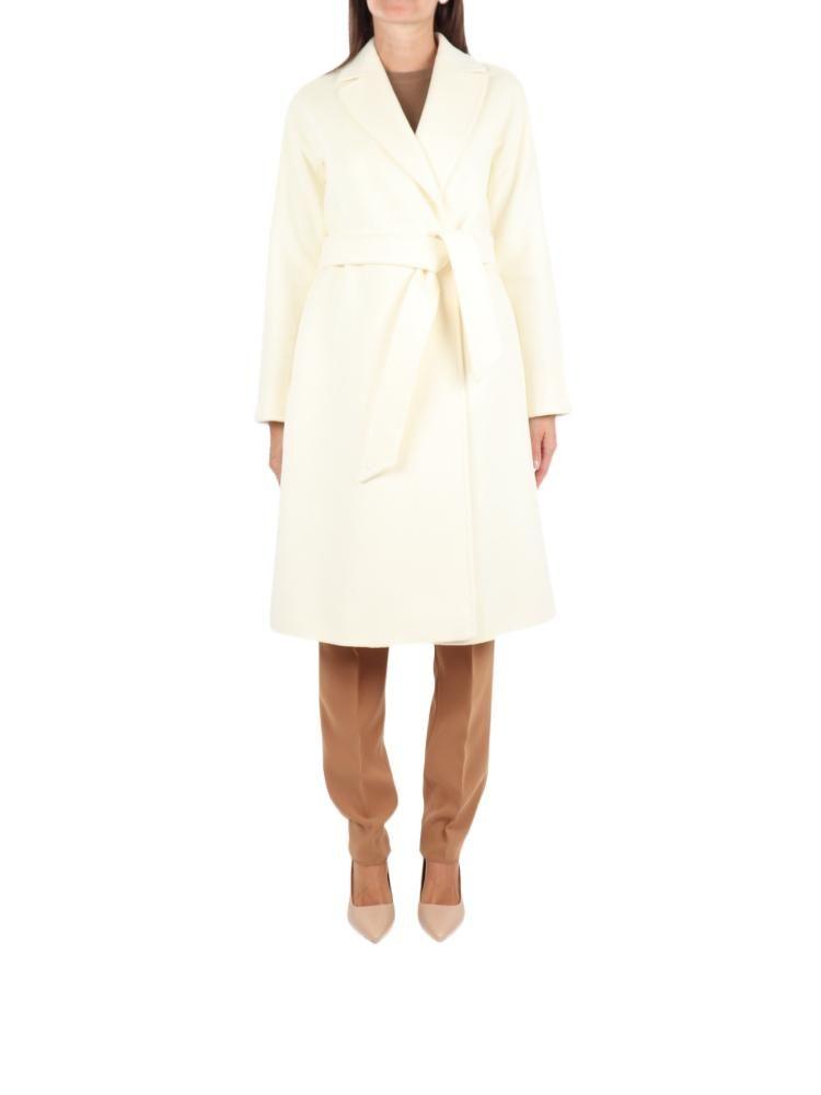 Max Mara Studio Women's  Beige Other Materials Coat商品第3张图片规格展示