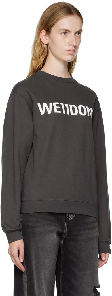 商品We11done|Gray Fitted Sweatshirt,价格¥836,第2张图片详细描述