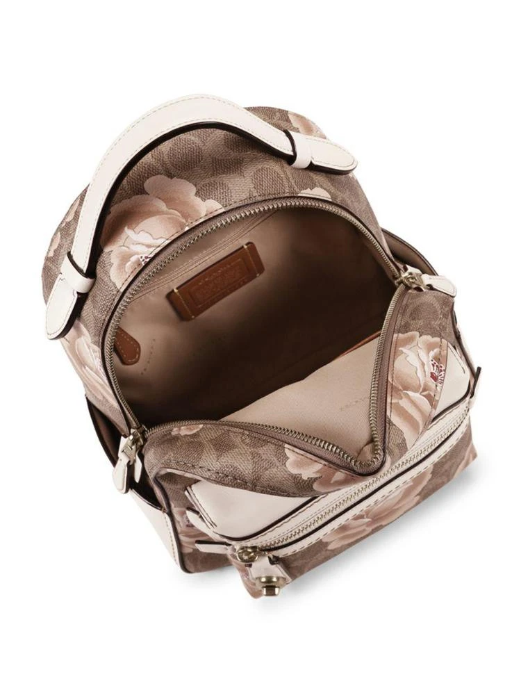 商品Coach|Coach - Rose Logo Coated Canvas Backpack,价格¥1828,第2张图片详细描述