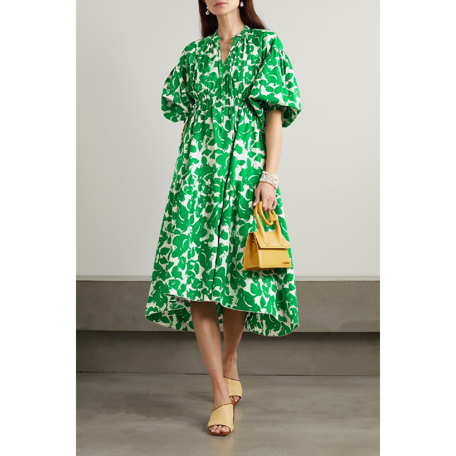 包邮包税【预售7天发货】 DIANE VON FURSTENBERG 23秋冬 女士 连衣裙 Artie 印花棉质混纺中长连衣裙 1647597309096783 DVFDL2R010FLNTG 商品第3张图片规格展示