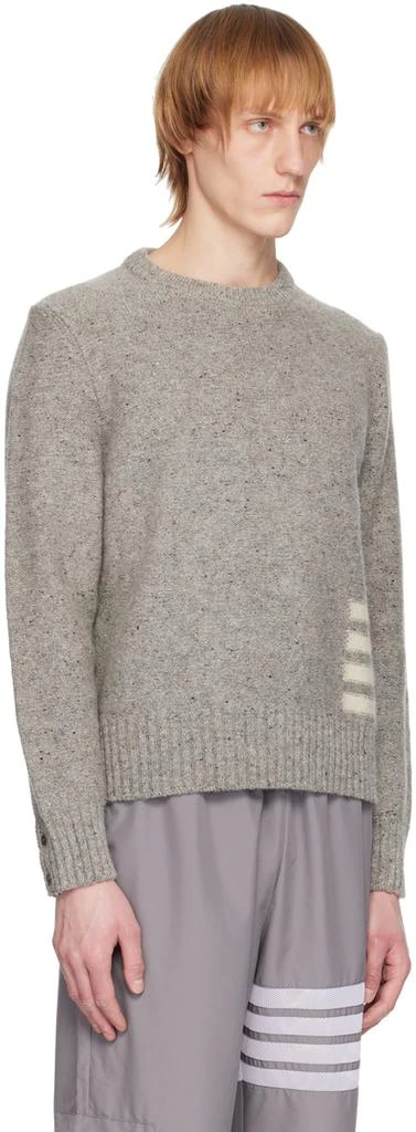 商品Thom Browne|Gray 4-Bar Sweater,价格¥3294,第2张图片详细描述