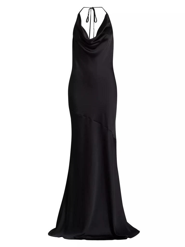 商品Ramy Brook|Haleigh Charmeuse Cowlneck Gown,价格¥4461,第1张图片