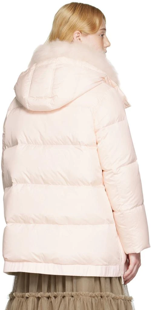 商品Yves Salomon|Pink Quilted Down Coat,价格¥3552,第3张图片详细描述