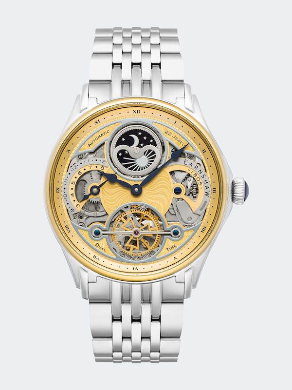 Nasmyth Sun Moon Dual Time Automatic Watch Yellow Gold 43MM商品第1张图片规格展示