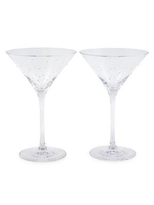 商品 2-Piece Crystal-Embellished Martini Glass Set 图