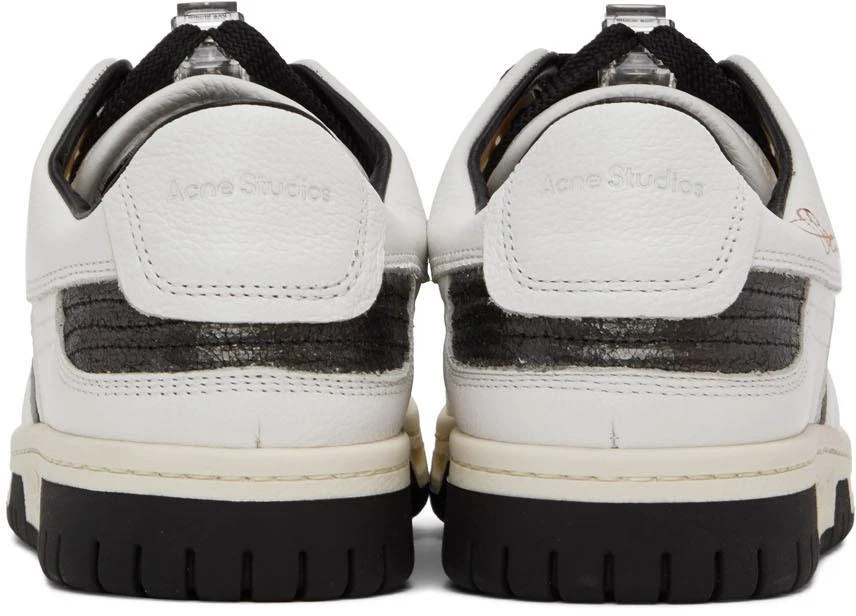 商品Acne Studios|White & Black Leather Low-Top Sneakers,价格¥2667,第2张图片详细描述