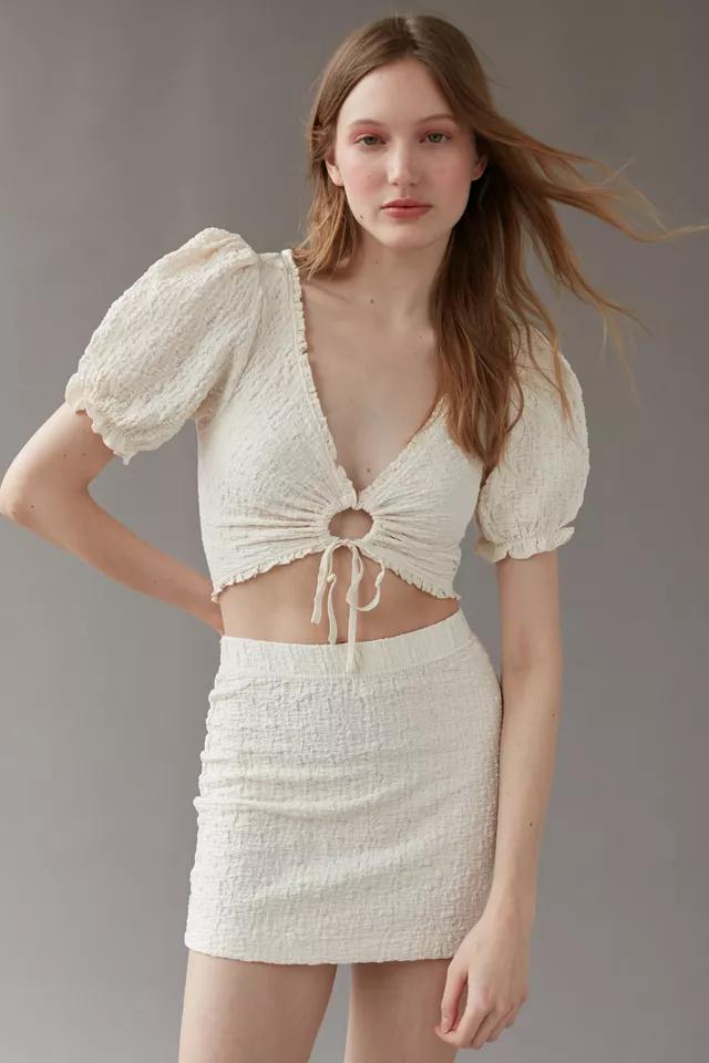 UO Dorothy Textured Crop Top And Skirt Set商品第1张图片规格展示