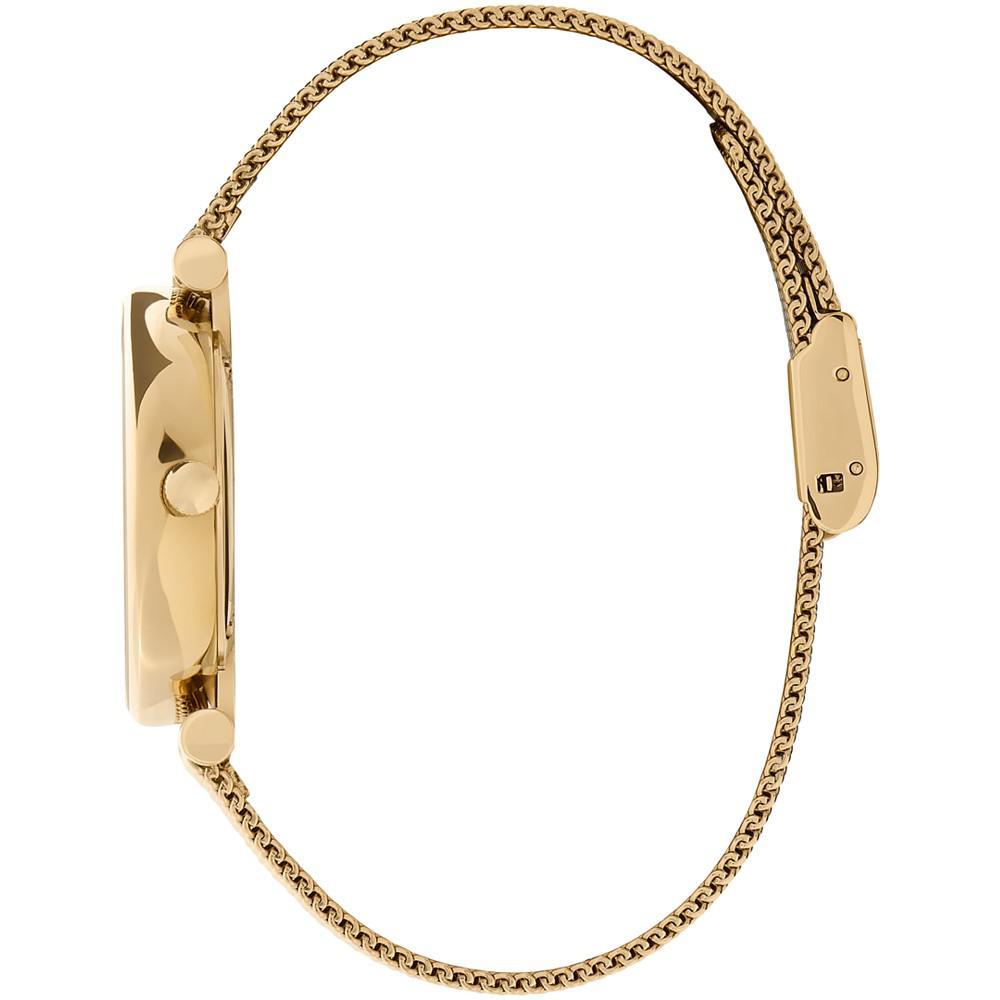 商品Olivia Burton|Women's T-Bar Gold-Tone Stainless Steel Mesh Bracelet Watch 32mm,价格¥925,第5张图片详细描述