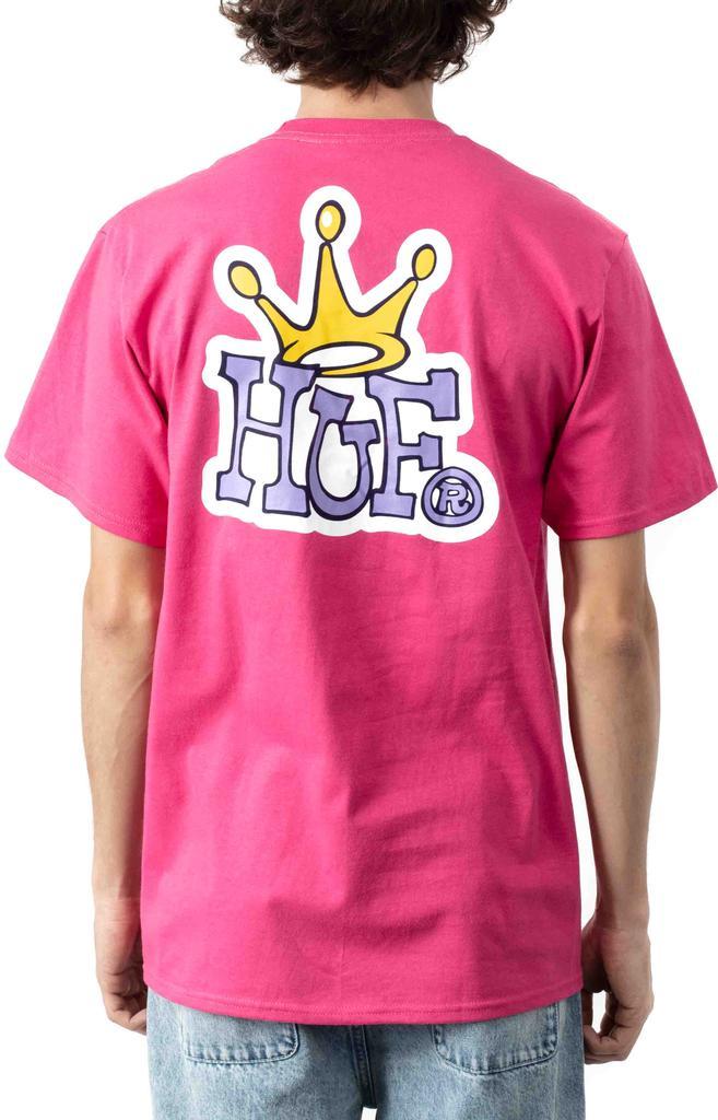 商品HUF|Huf Crown Logo T-Shirt - Sangria,价格¥84-¥85,第5张图片详细描述