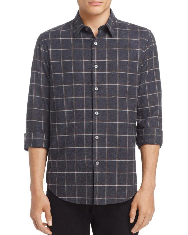 商品Theory|Rammy Grid Flannel Slim Fit Button-Down Shirt,价格¥1360,第1张图片