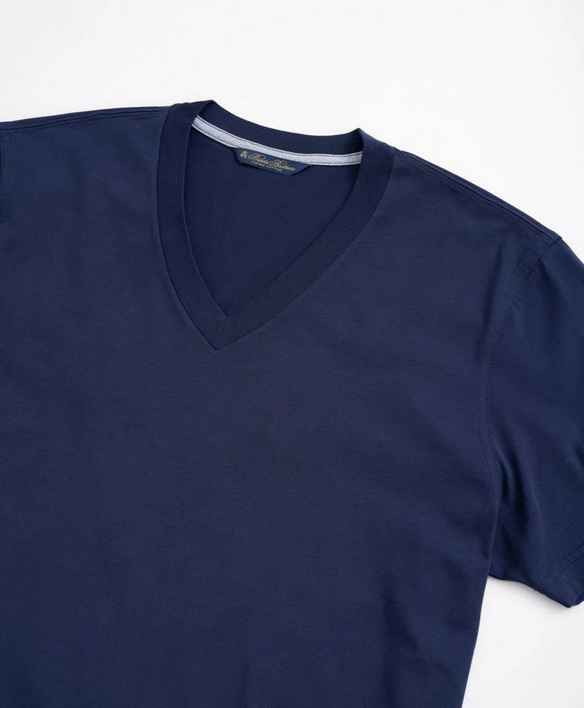 Washed Supima® Cotton V-Neck T-Shirt 商品