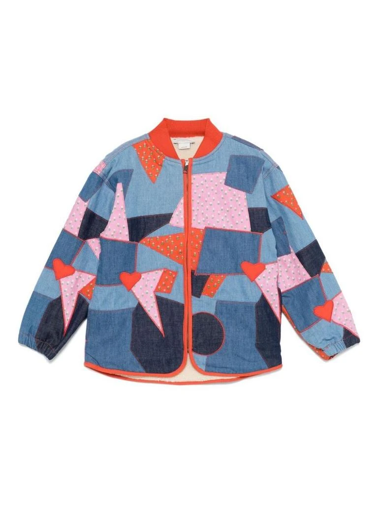 商品Stella McCartney|Stella Mccartney Kids Denim Patchwork Jacket Clothing,价格¥2152,第1张图片