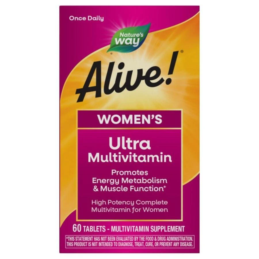 商品Nature's Way|Alive! Once Daily Women's Ultra Potency Multivitamin,价格¥250,第3张图片详细描述