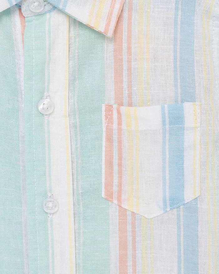 商品Little Me|Boys' Stripe Button Down Shirt & Chambray Shorts Set - Baby,价格¥218,第4张图片详细描述