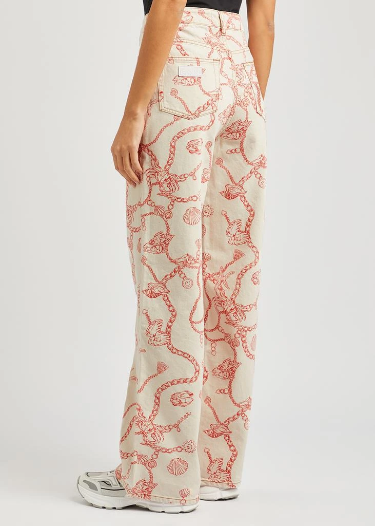 商品Ganni|Printed wide-leg jeans,价格¥816,第3张图片详细描述