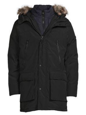 商品Michael Kors|Benson Snorkel Faux Fur Trim Jacket,价格¥1075,第5张图片详细描述