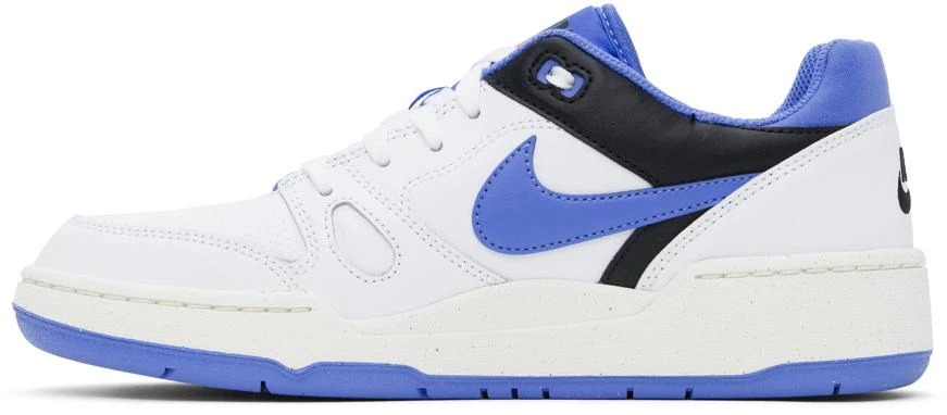 商品NIKE|White & Blue Full Force Low Sneakers,价格¥775,第3张图片详细描述