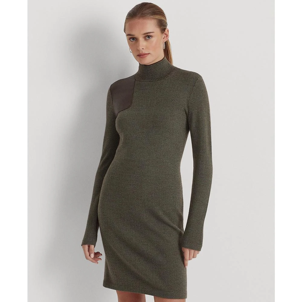商品Ralph Lauren|Petite Turtleneck Sweater Dress,价格¥594,第1张图片