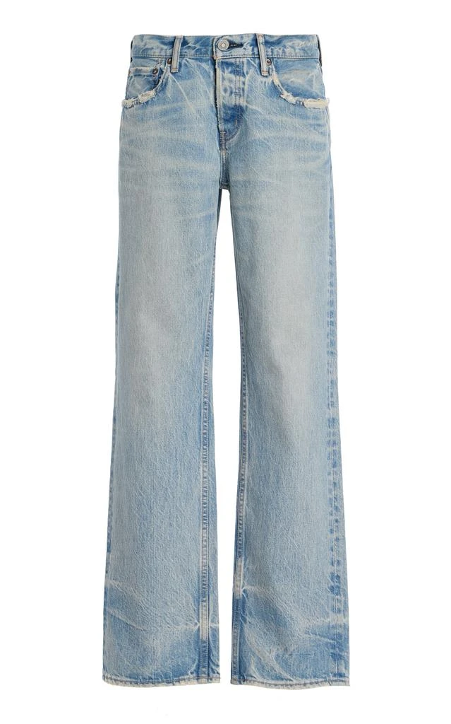 商品MOUSSY VINTAGE|MOUSSY VINTAGE - Wildwood Rigid Low-Rise Straight-Leg Jeans - Light Wash - 26 - Moda Operandi,价格¥2769,第1张图片