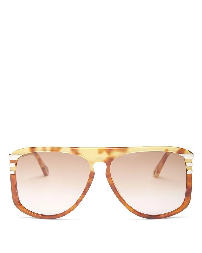 商品Chloé|West Flat Top Sunglasses, 62mm,价格¥3326,第1张图片