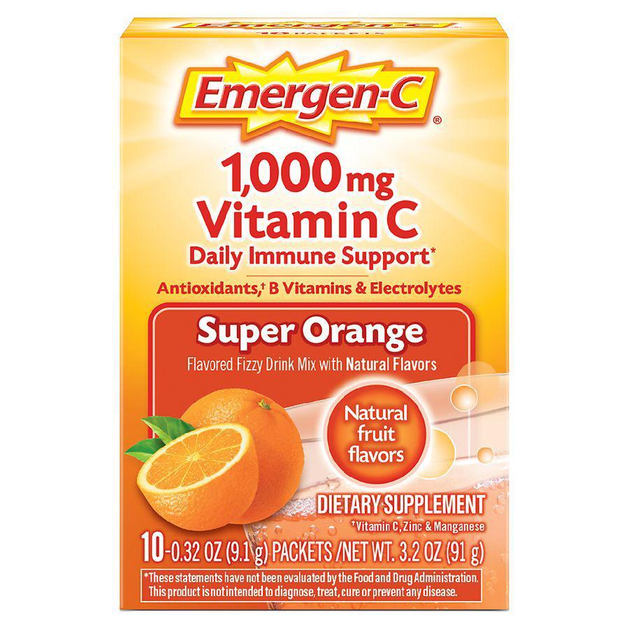 商品Emergen-C|Daily Immune Support Drink with 1000 mg Vitamin C, Antioxidants & B Vitamins,价格¥58,第1张图片