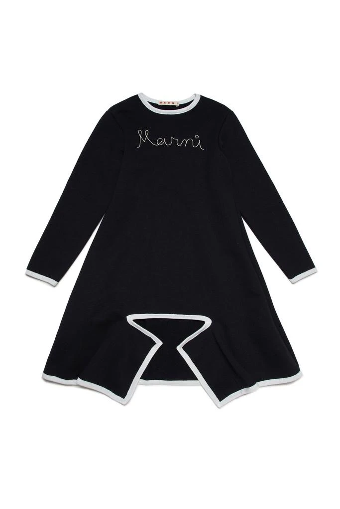 商品Marni|Marni Kids Logo Stitched Front Slit Dress,价格¥837,第1张图片