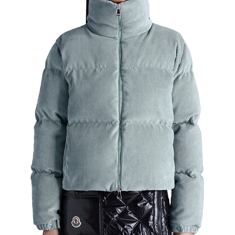 Moncler/蒙克莱 22年秋冬新款 Antre系列 女士蓝色系灯芯绒短款羽绒服夹克H20931A000545964B80H 商品