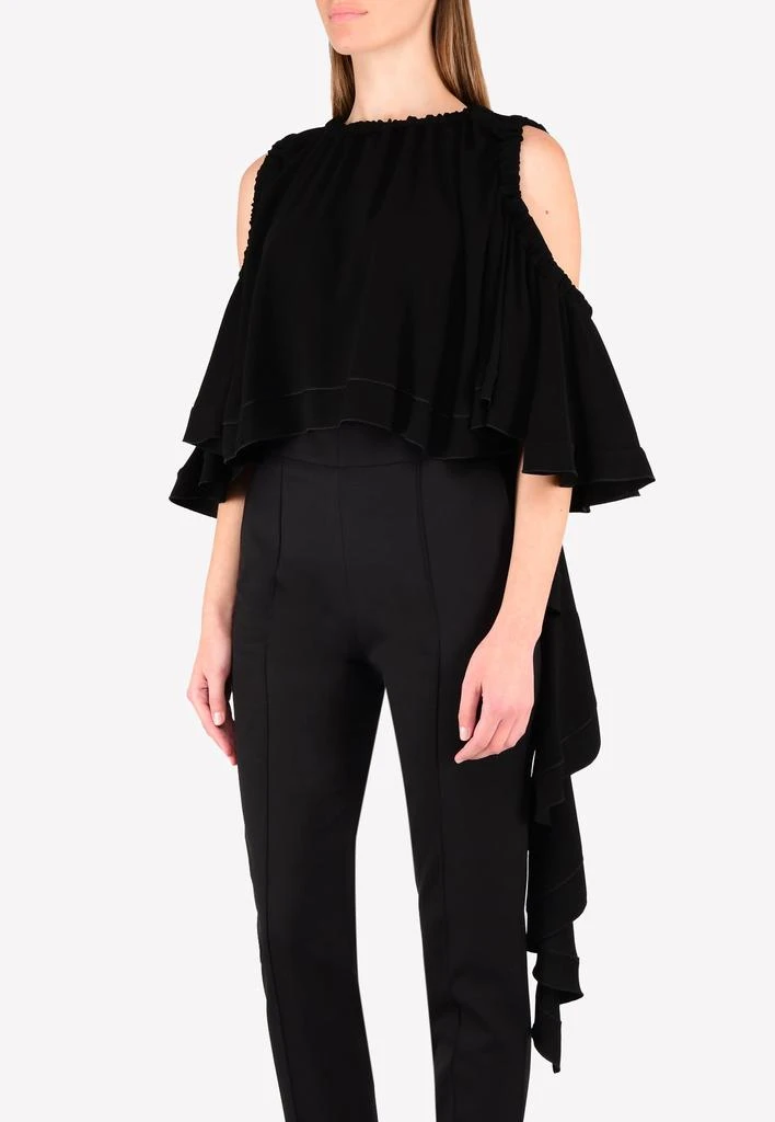 商品ELLERY|Baby Cold-Shoulder Ruffle Crop Top,价格¥4234,第3张图片详细描述