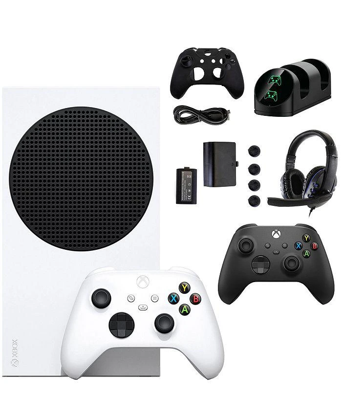 商品Microsoft|Xbox Series S Console with Extra Black Controller and Accessories Kit,价格¥3588,第1张图片