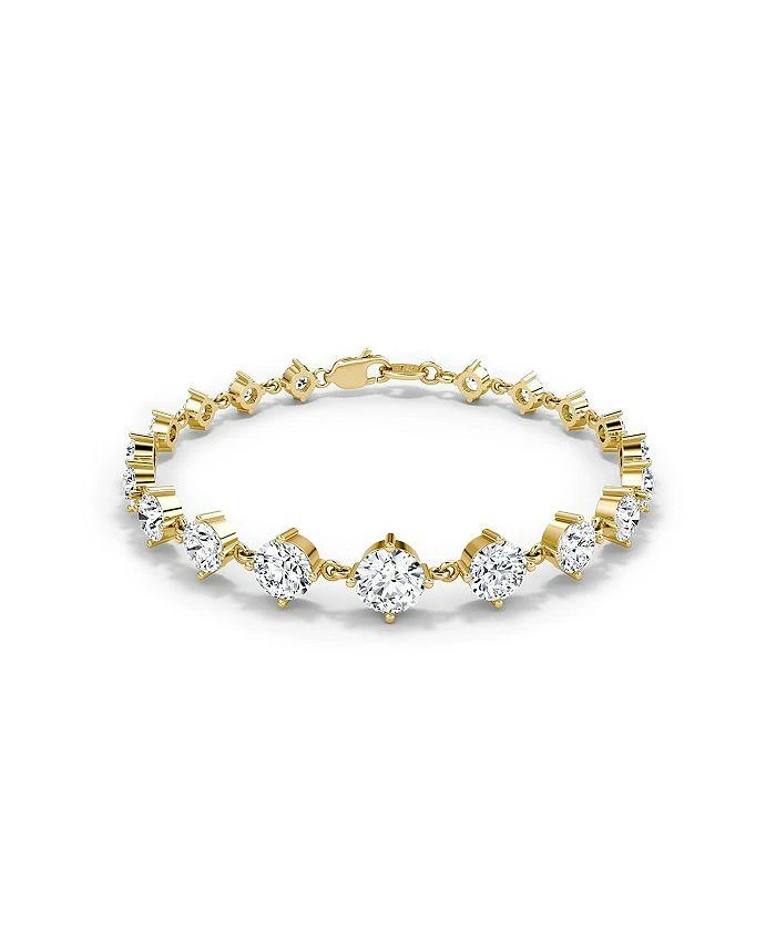 商品VRAI|Infinity Linked Lab-Grown Diamond Tennis Bracelet in in 14K Yellow Gold, 6.60ctw Round Brilliant Lab Grown Diamonds, 6.5",价格¥48336,第1张图片