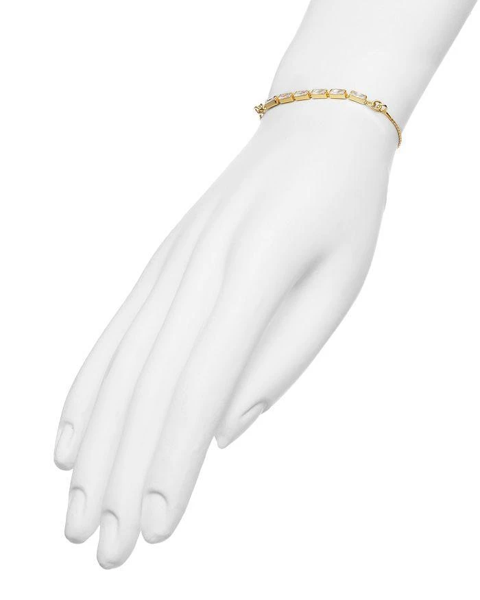 商品Argento Vivo|Baguette Cubic Zirconia Slider Bracelet in 18K Gold Plated Sterling Silver,价格¥515,第3张图片详细描述