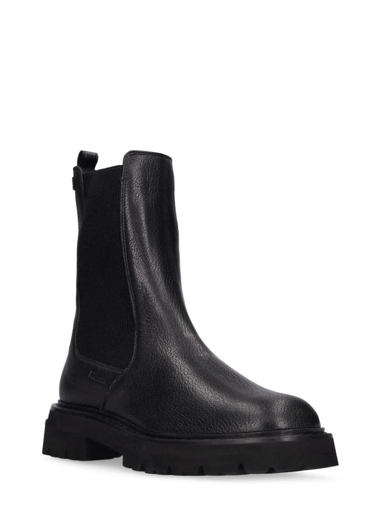 商品Salvatore Ferragamo|10mm Oderico Leather Ankle Boots,价格¥8487,第2张图片详细描述