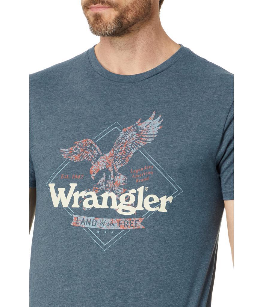 商品Wrangler|Short Sleeve Reg Tee Land Of The Free,价格¥139,第3张图片详细描述