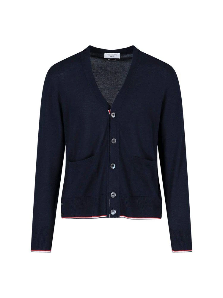 商品Thom Browne|Thom Browne V-Neck Knitted Cardigan,价格¥8841,第1张图片