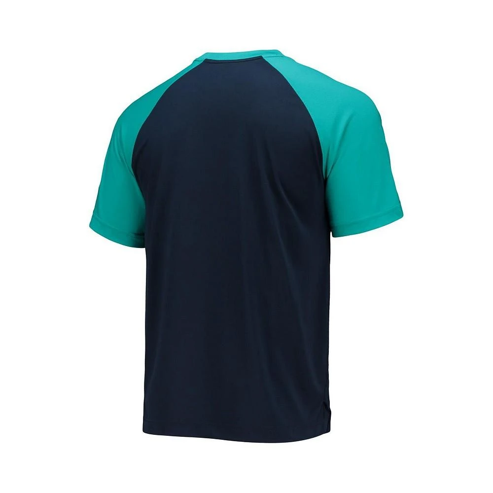 商品NIKE|Men's Navy, Green Memphis Grizzlies 2021/22 City Edition Pregame Warmup Shooting Raglan Performance T-shirt,价格¥413,第3张图片详细描述
