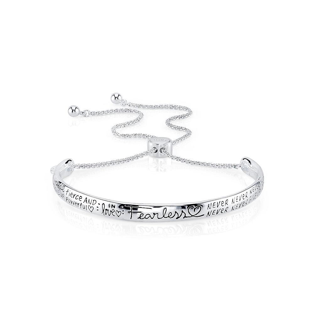 商品Unwritten|"Fearless" Silver Plated Adjustable Bolo Bracelet,价格¥143,第1张图片