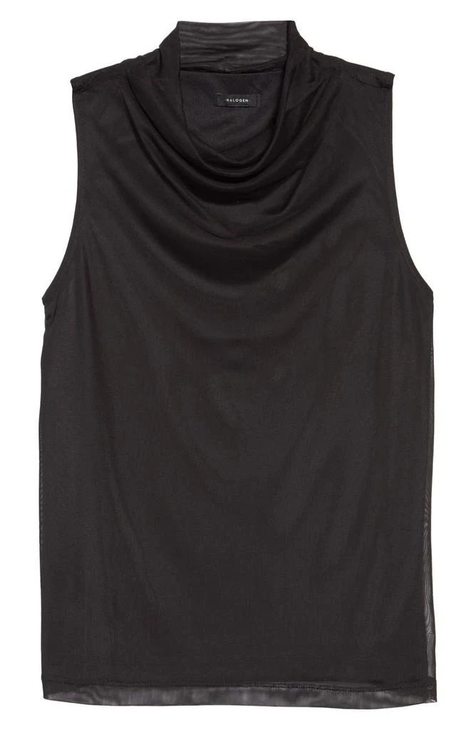 商品Halogen|Cowl Neck Mesh Tank,价格¥93,第4张图片详细描述