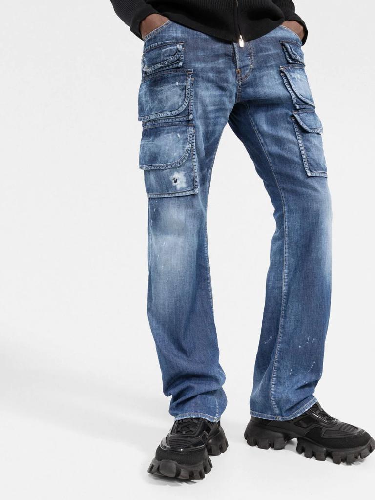 DSQUARED2 straight-leg cargo jeans商品第4张图片规格展示